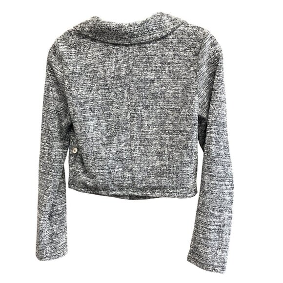 Madden NYC Womens Tweed Cropped Blazer Jacket Size S - Picture 7 of 13